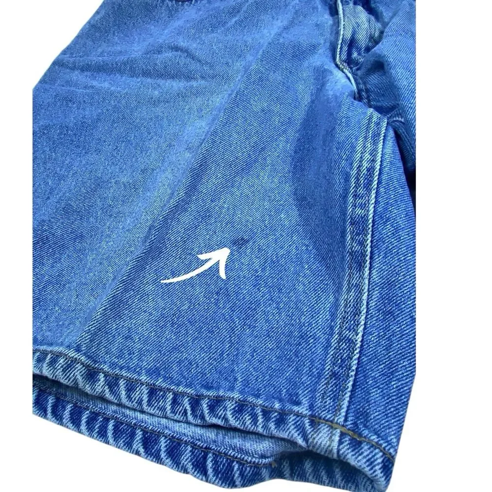 Vintage Bugle Boy Jean Shorts Mens 36 Blue Denim Jorts Baggy‎ Skater 90s Y2K